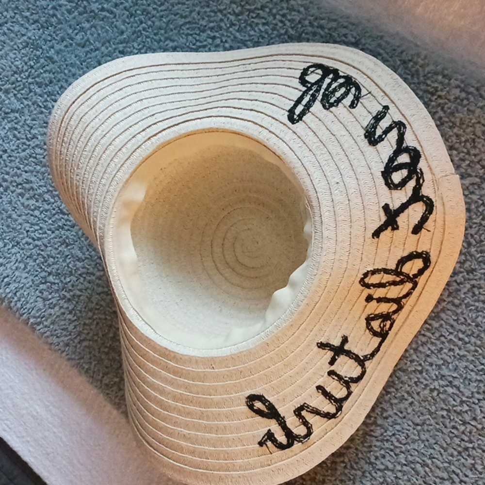 UNBRANDED "Do not Disturb" Floppy Sun Hat - Picture 3 of 3